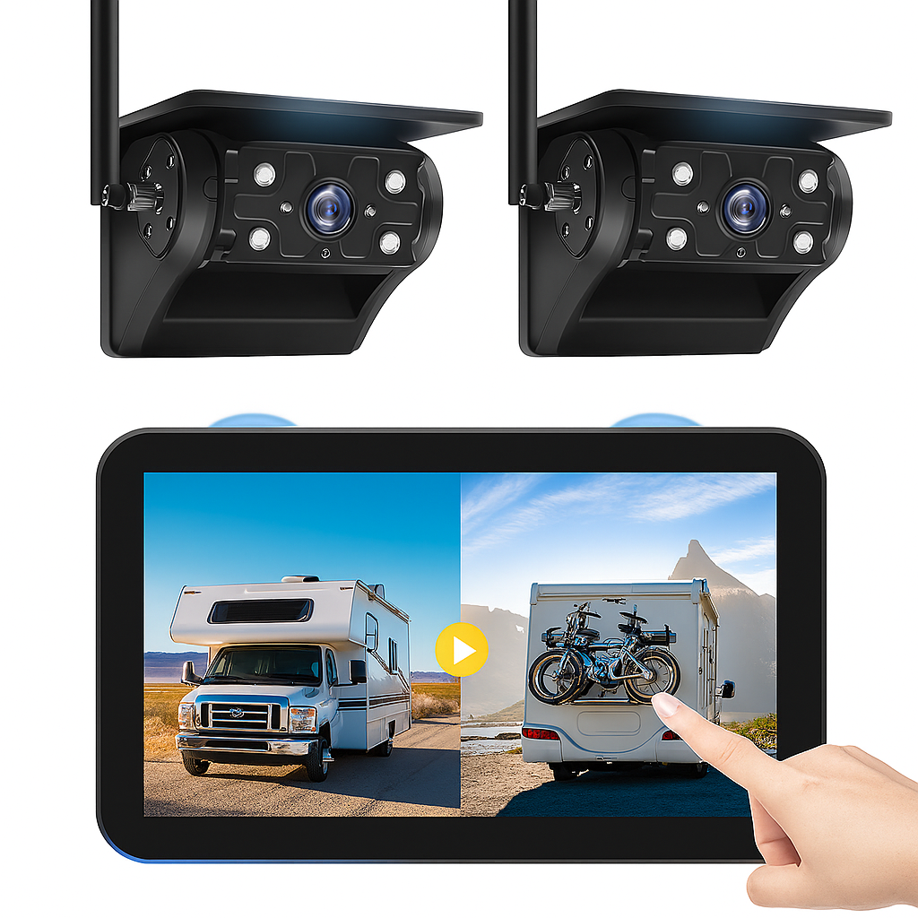 AI Mode On Wireless Magnetic Backup Camera – 7” HD Touchscreen