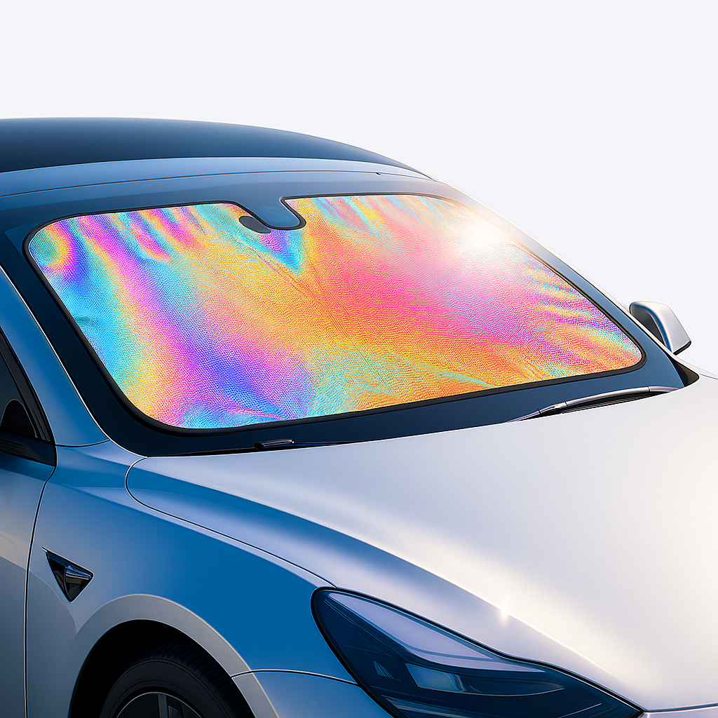 AI Mode On Car Windshield Sunshade – Stay Cool & Protected
