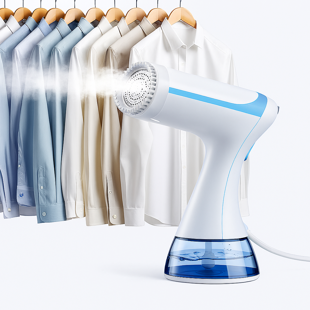 AI Mode On 2000W Clothes Steamer – Fast & Powerful Wrinkle Removal