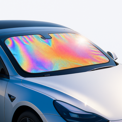 AI Mode On Car Windshield Sunshade – Stay Cool & Protected