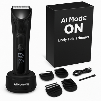 AI Mode On Electric Body Hair Trimmer – Precision & Comfort