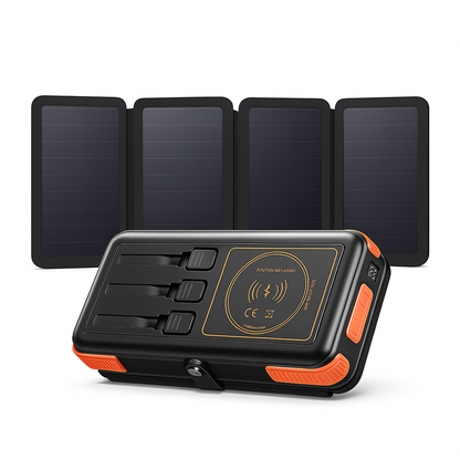 AI Mode On 6-in-1 Solar Power Bank – Fast, Smart & Outdoor-Ready