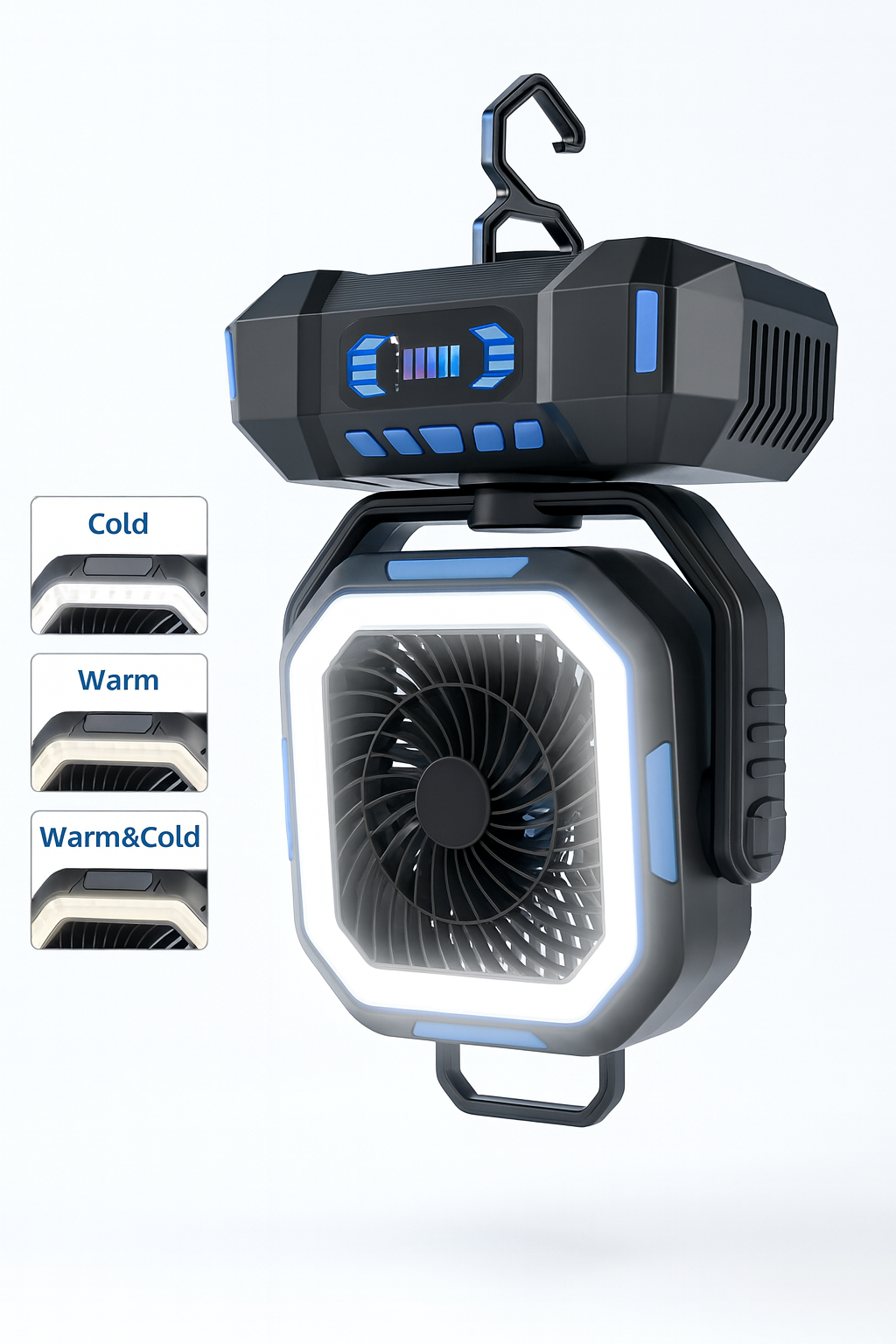 AI Mode On Outdoor Misting Fan – Double Cooling Power